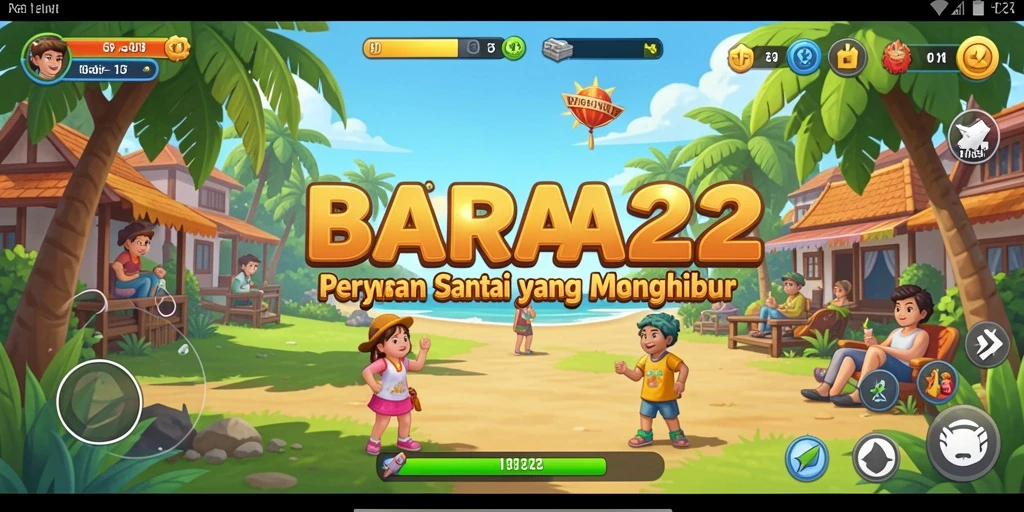 Tampilan gameplay seru dari BARA22 dengan efek visual menarik.
