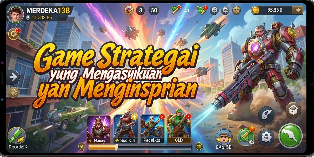 Tangkapan layar utama <strong>MERDEKA138</strong> menunjukkan pertempuran strategis yang mendebarkan.