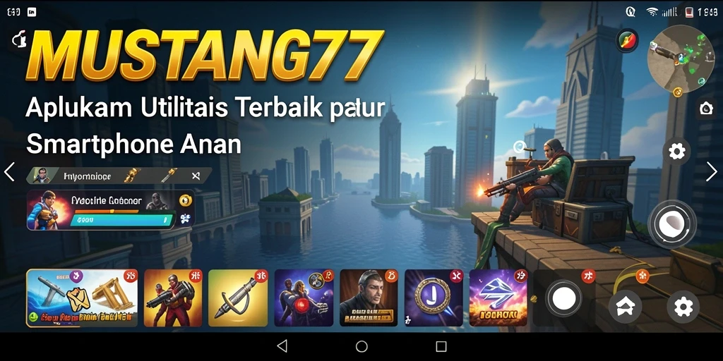 Tampilan antarmuka aplikasi MUSTANG77 yang intuitif dan ramah pengguna.