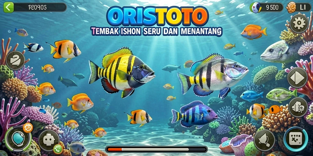 Screenshot dari gameplay Tembak Ikan yang menarik di ORISTOTO.