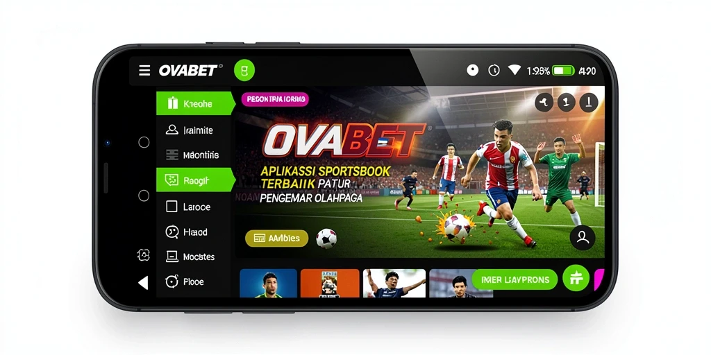 Tampilan gameplay OVABET dengan berbagai pilihan taruhan olahraga.