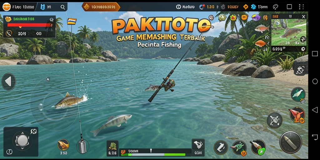Screenshot gameplay PAKTOTO menampilkan suasana memancing yang seru dan menarik.
