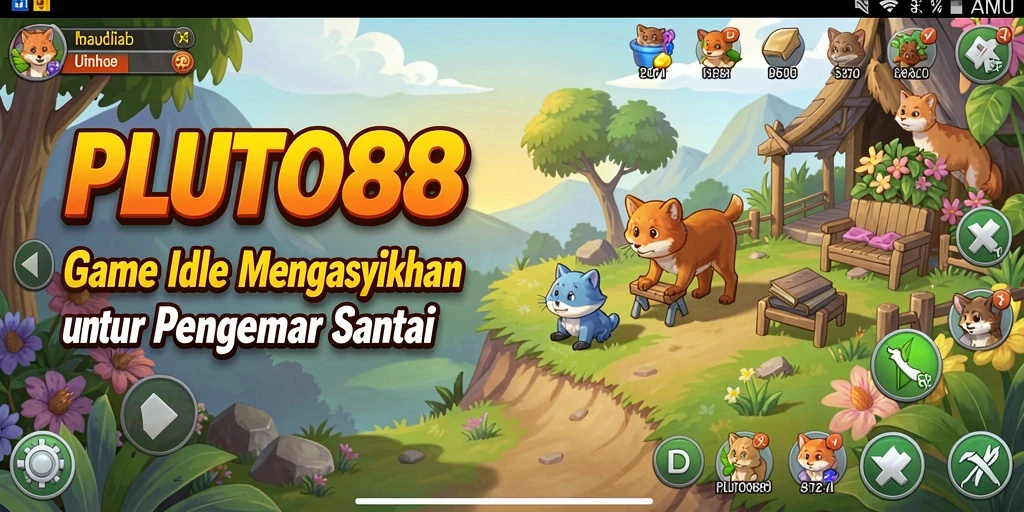 Tampilan gameplay PLUTO88 yang menarik dan sederhana.