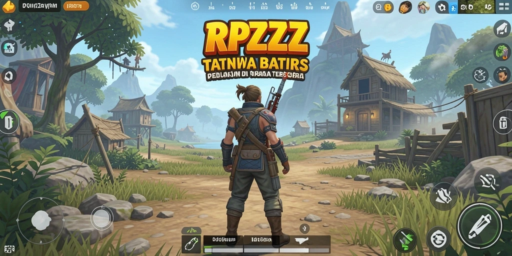 Tampilan gameplay RPZZZ yang menakjubkan di dunia terbuka.